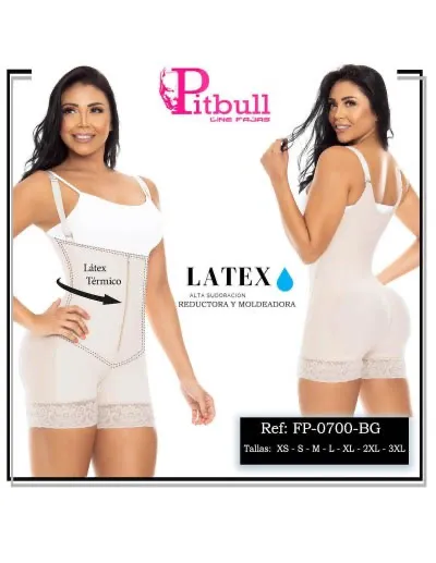 Faja Short Moldeadora Reductora con Latex Pitbull FP0700